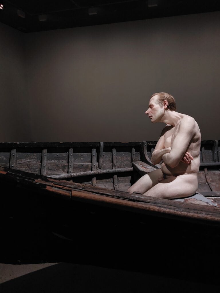 Ron Mueck, Man in a boat (particolare), 2000. Fondation Cartier pour l’art contemporain, Paris