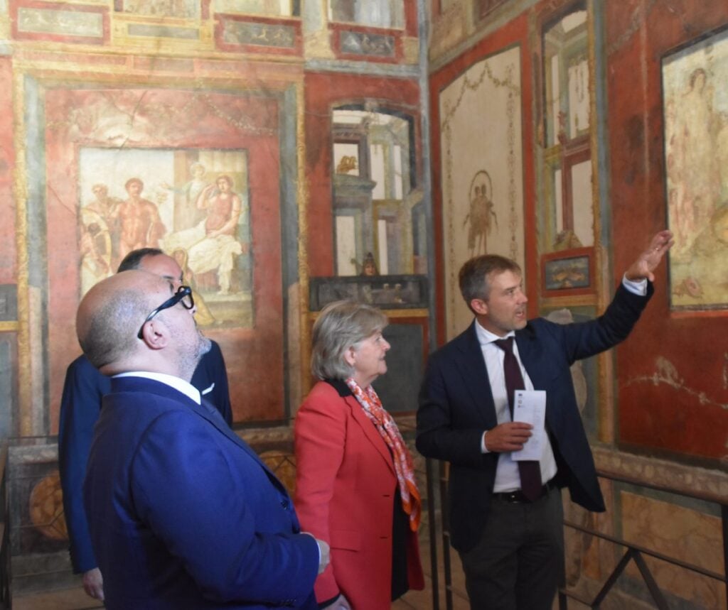 Visita Ferreira e Ministro Sangiuliano Pompei