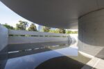 Interior of MPavilion 10, designed by Tadao Ando, located in the Queen Victoria Gardens in Melbourne. Photo John Gollings. Courtesy MPavilion