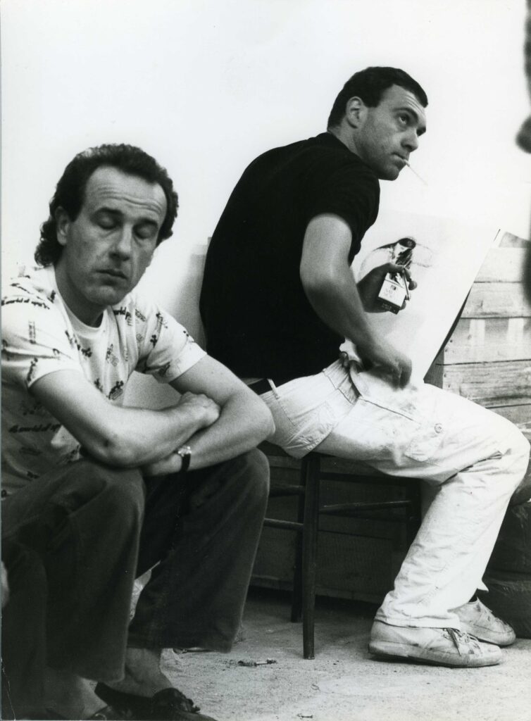 1982, Enzo Cucchi e Sandro Chia, Scultura Andata Scultura Storna