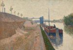 Paul Signac, Quai de Clichy, tempo grigio, 1887. Collezione privata