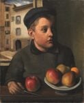 Achille Funi, Ragazzo con le mele (Il fanciullo con le mele), 1921. Mart, Museo di arte moderna e contemporanea di Trento e Rovereto, Collezione VAF-Stiftung