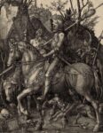 Albrecht Dürer, Il Cavaliere, la Morte e il Diavolo, 1513. Courtesy Salamon Fine Art