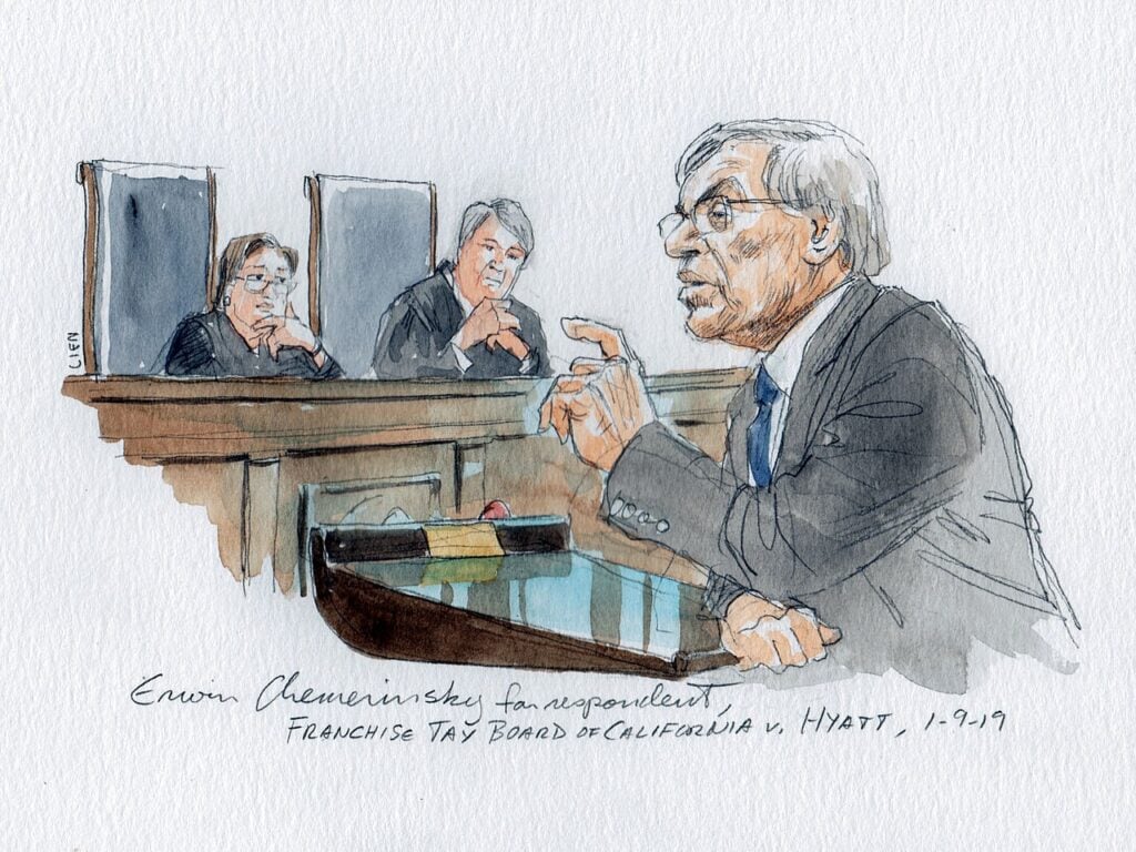 Arthur Lien, Disegno Corte SUprema USA, Erwin Chemerinsk