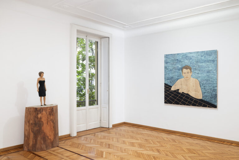 Stephan Balkenhol, installation view, courtesy Monica De Cardenas