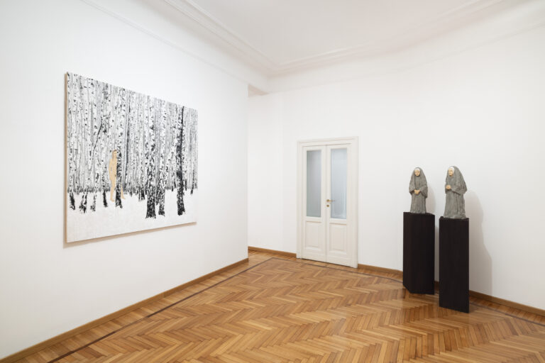 Stephan Balkenhol, installation view, courtesy Monica De Cardenas