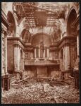 Chiesa degli Scalzi a Venezia dopo bombardamenti Prima Guerra Mondiale. Regio Archivio Fotografico degli Uffizi
