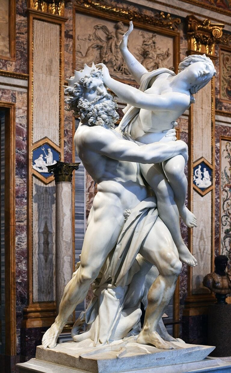 Gian Lorenzo Bernini, Il ratto di Proserpina, 1621-22, fonte Wikipedia CC BY-SA 4.0