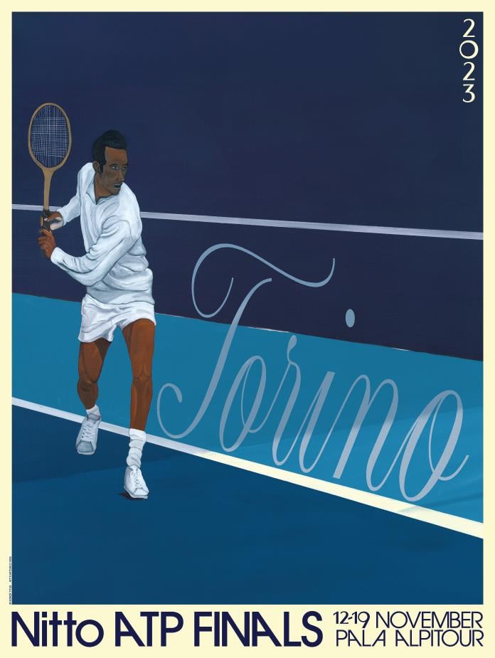 Honor Titus Poster for the Nitto ATP Finals, 2023 Timed Limited Edition, ©Honor Titus 2023 Courtesy the Artist, ATP and Artchild