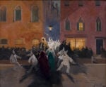 Italico Brass, Mascherata / Venezia: passano le maschere, 1914 circa, collezione privata, courtesy lineadacqua