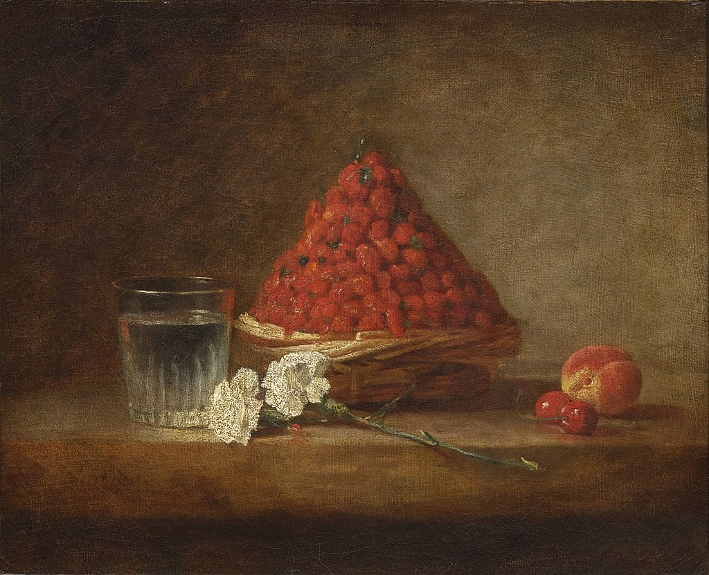 Jean Siméon Chardin Le Panier de fraises des bois