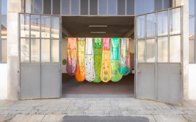 Leda Catunda, Euforia, installation view at Fondazione ICA Milano, 2023. Courtesy Fondazione ICA Milano. Photo Andrea Rossetti