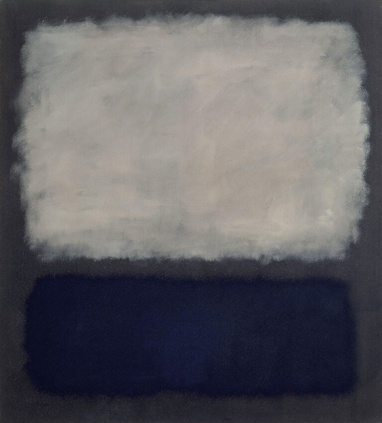 Mark Rothko, Blue and Gray, 1962. Fondation Beyeler, Riehen:Basel, Beyeler Collection. © 1998 Kate Rothko Prizel & Christopher Rothko