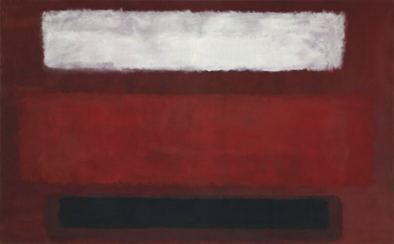 Mark Rothko, No. 9 (White and Black on Wine), 1958. Glenstone Museum, Potomac, Maryland © 1998 Kate Rothko Prizel & Christopher Rothko -