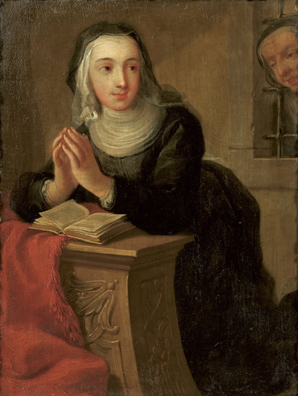 Martin van Meytens, Monja arrodillada (anverso), 1731, National Museum, Stoccolma