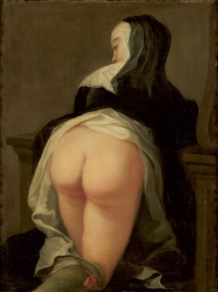 Martin van Meytens, Monja arrodillada (reverso), 1731, National Museum, Stoccolma