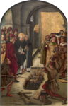 Pedro Berruguete, Retablo de santo Domingo. Santo Domingo y los albigenses, 1491-99. Museo Nacional del Prado, Madrid