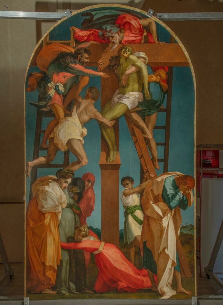 Rosso Fiorentino, Deposizione dalla Croce, 1521. Generale prima del restauro