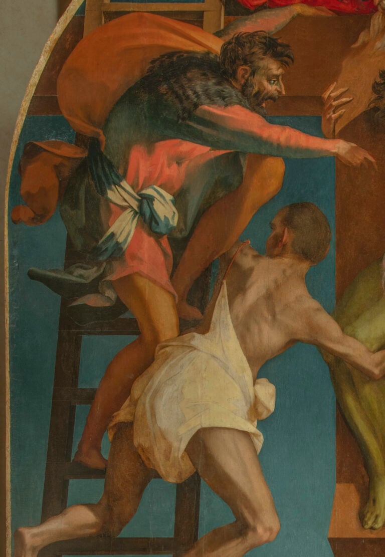 Rosso Fiorentino, Deposizione dalla Croce, 1521. Nicodemo prima del restauro