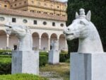 Teste di animale antiche e moderne, chiostro di Michelangelo, Terme di Diocleziano