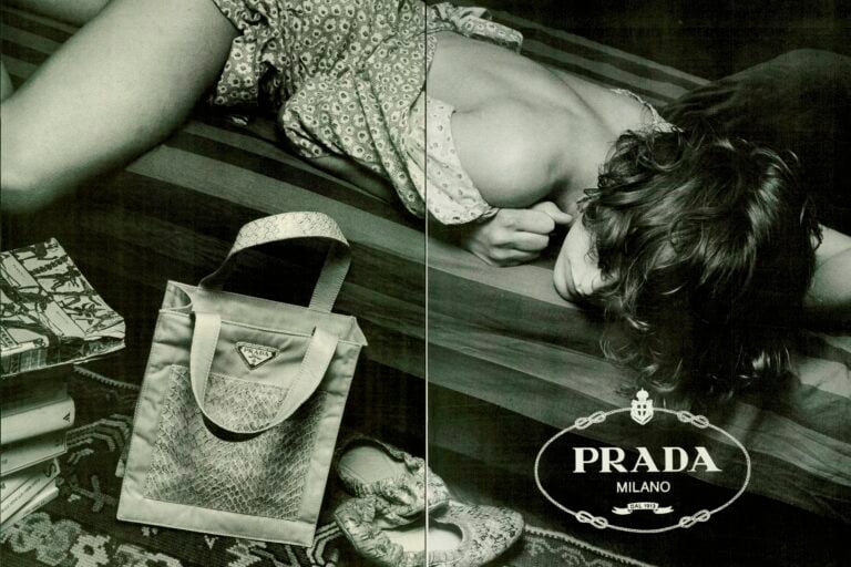 Vogue Italia Mar 1988 Prada adv photo di Albert Watson. Curatela del progetto: Alessia Caliendo