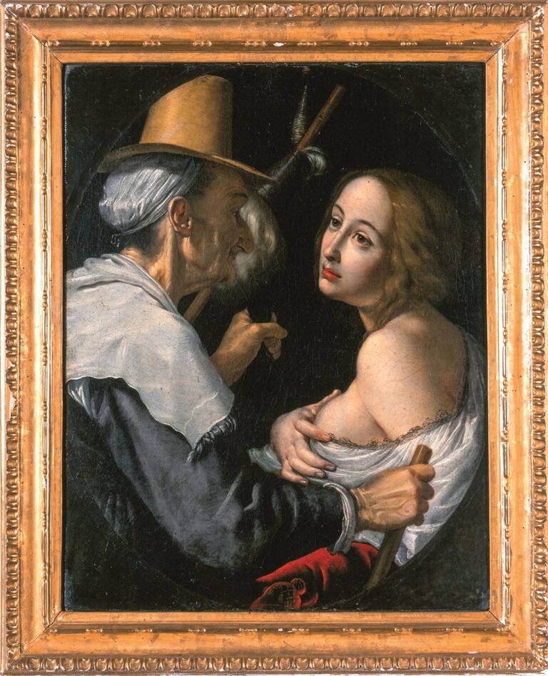 Cesare Dandini, Giovane donna e fattucchiera, 1630 c., Collezione Gian Enzo Sperone