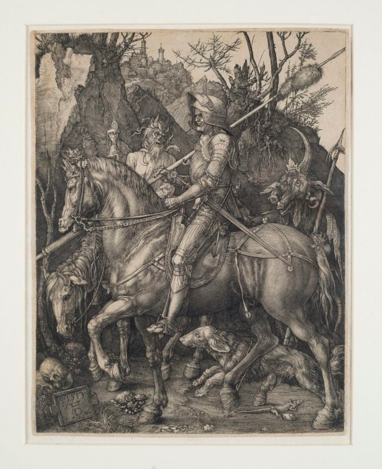 Albrecht Dürer, Il cavaliere, la morte e il diavolo, 1513, Collezione Gian Enzo Sperone