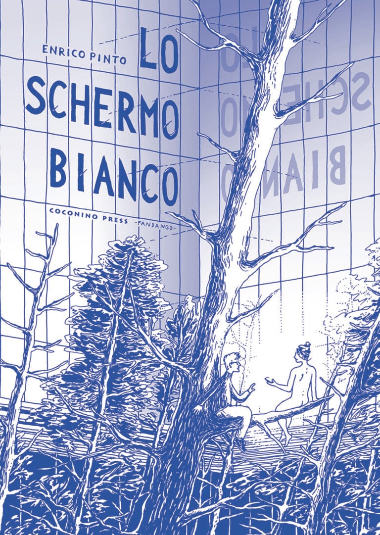 Enrico Pinto – Lo schermo bianco (Coconino Press, Roma 2023). Copertina