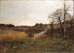 Bartolomeo Bezzi, Campagna romana, 1884, Collezione privata. Courtesy Quadreria dell'800, Milano
