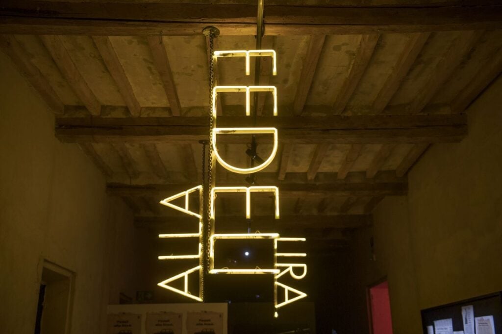 Arthur Duff, Fedeli alla Linea, 2023, installation view at Chiostri di San Pietro, Reggio Emilia. Photo Michele Lapini
