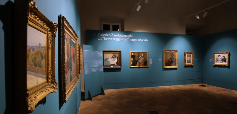Boldini, De Nittis e les Italiens de Paris, installation view at Castello di Novara, 2023
