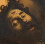 Dettaglio del volto di Golia. Museo del Prado Il Caravaggio del Museo del Prado torna a splendere grazie ad un profondo restauro 