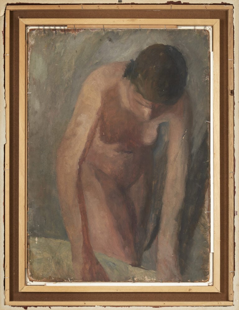 Ida Donati, Studio per nudo (retro), olio