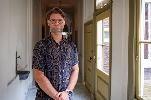 Jakob Kudsk Steensen at Pieter Teylers Huis. Photo Franck Doho