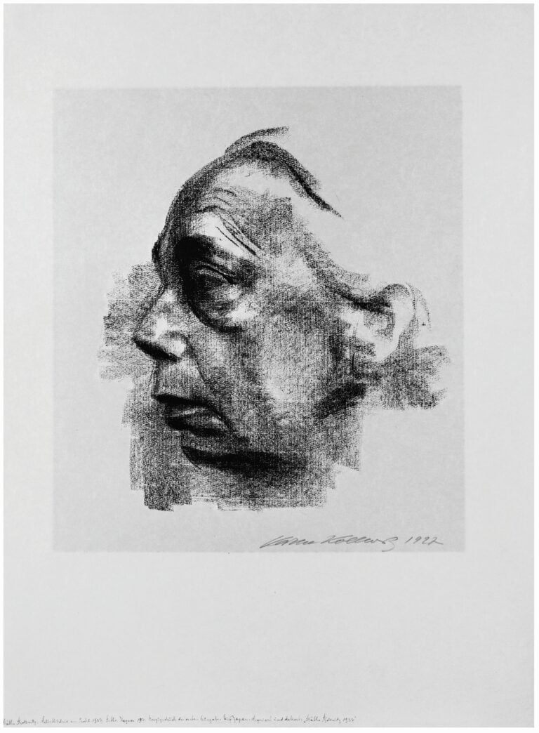 KÑthe Kollwitz, Selbstbildnis im Profil, 1927, Lithography, KÑthe-Kollwitz-Museum Berlin