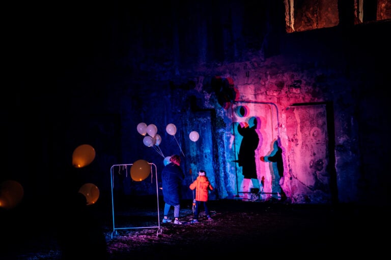 LuciInMiniera23@Ettore Cavalli 07860 Luci in Miniera all'Argentiera di Sassari. Spettacolo di light art nell’antico borgo minerario