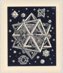 M.C. Escher, Stelle, 1948, Incisione su legno, 32x26 cm, M.C. Collezione Escher Holding, Paesi Bassi, Tutti M.C. Escher lavora © 2023 The M.C. Compagnia Escher. Tutti i diritti riservati www.mcescher.com