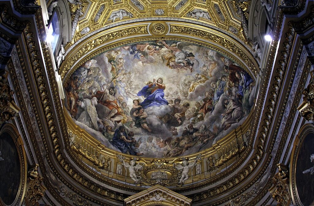 Restaurata a Roma la cupola della Chiesa Nuova con gli affreschi di Pietro da Cortona