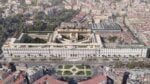 Real Albergo dei Poveri, vista di progetto a volo d'uccello da piazza Carlo III. Courtesy ABDR Architetti Associati