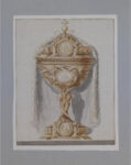 Disegno per una pisside avvolta da un drappo, Gabinetto dei disegni, Galleria degli Uffizi, Firenze