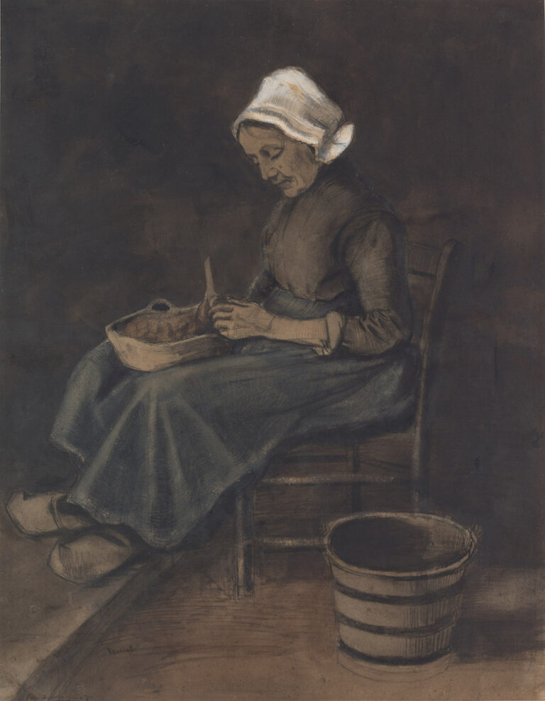 Vincent Van Gogh, Donna che pela patate, 1881, Kröller-Müller Museum, Otterlo