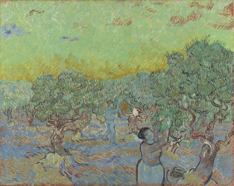 Vincent Van Gogh, Uliveto con due raccoglitori di olive, 1889, Kröller-Müller Museum, Otterlo