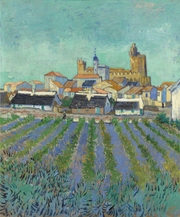 Vincent Van Gogh, Veduta di Saintes-Maries de la Mer, 1888, Kröller-Müller Museum, Otterlo