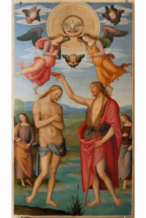 Perugino. Il Battesimo di Cristo