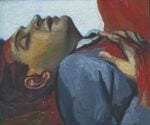Renato Guttuso, da La Battaglia di Ponte dell'Ammiraglio, autoritratto, 1949 olio su tela 30 x 34,5 Courtesy Galleria de' Bonis, Reggio Emilia