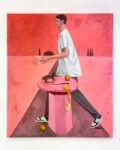 Mikael Lo Presti, Silhouette I, 2023 (Olio su tela, telaio in alluminio, 200 x 166,5 cm)