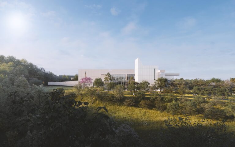 Sorol Art Museum, View from South ©Meier Partners Architects