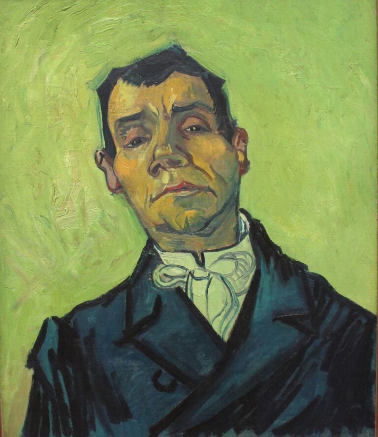Vincent van Gogh, Ritratto di Joseph-Michel Ginoux, ottobre-dicembre 1888. Olio su tela 65,3x54,4 cm. © Kröller-Müller Museum, Otterlo, The Netherlands
