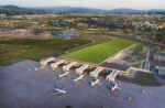 Aerial 03 ©Rafael Vinoly Architects Day A Firenze il nuovo aeroporto potrebbe avere un tetto-vigneto