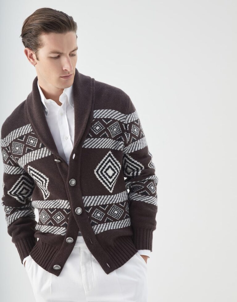 Brunello Cucinelli, Cardigan con bottoni in metallo
